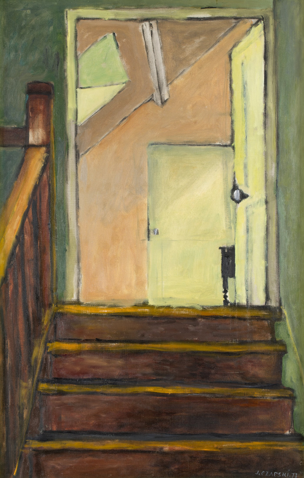 jozef czapski, klatka schodowa, wl. pryw © kolekcja prywatna, michael popiel de boisgelin, pałac popielów w kurozwękach